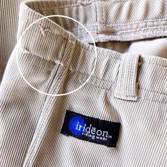 2 Pairs Irideon Riding Breeches Tan | Size M - Picture 7 of 9